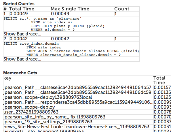 query log